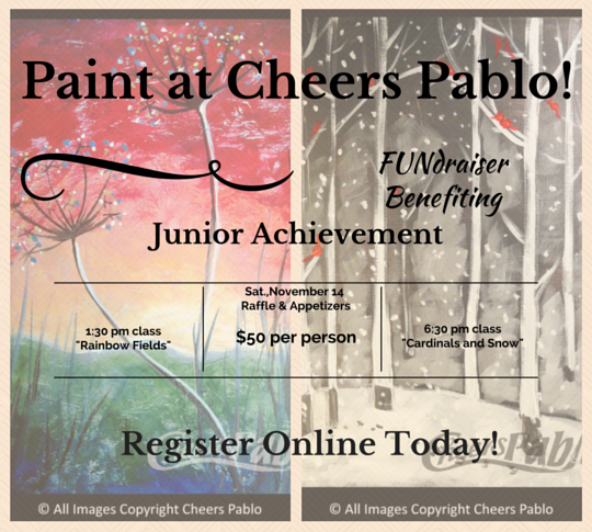 Paint at Cheers Pablo: Fundraiser for Junior Achievement