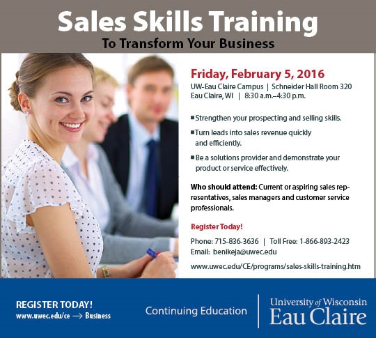 UW-Eau Claire Continuing Education: Sales Skills Training