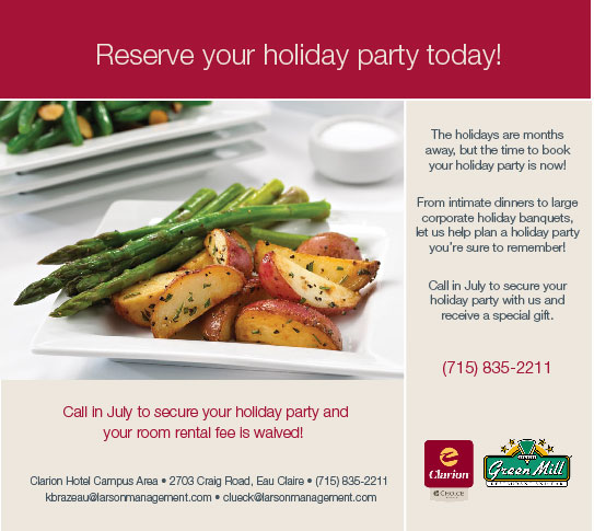 Clarion Hotel: Reserve Holiday Party