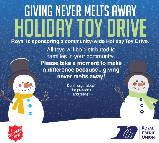 Royal Credit Union Toy Drive
