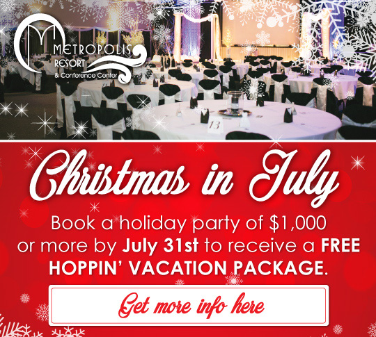Metropolis Resort: Book a Holiday Party