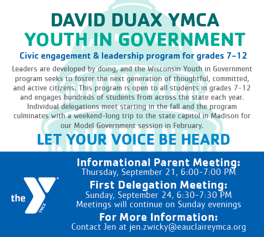 David Duax YMCA Youth in Government
