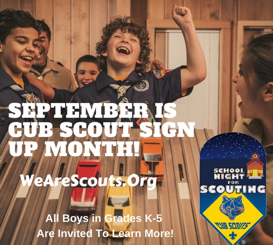 Boy Scouts: September is Cub Scout Month