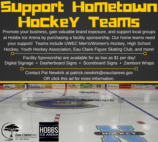 Eau Claire Parks & Rec: Support Hometown Hockey Teams 
