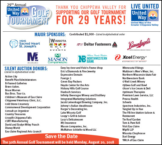 United Way: Thank Your for Golf Tournament Support